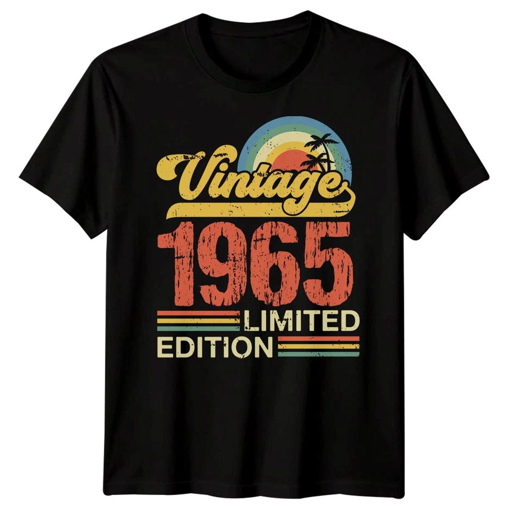 Vintage 1965 Limited Edition 60th Birthday Milestone Mens Womens Graphic Tee Unisex T-shirt, Sweatshirt, Hoodie, Long Sleeve Tee - T-Shirt, Sweatshirt, Hoodie