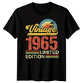 Vintage 1965 Limited Edition 60th Birthday Milestone Mens Womens Graphic Tee Unisex T-shirt, Sweatshirt, Hoodie, Long Sleeve Tee - T-Shirt, Sweatshirt, Hoodie