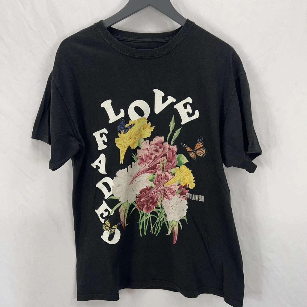 Fashion Nova Men Shirt Love Fades Large Black  Crew Flower Short Sleeve Graphic Unisex T-shirt, Sweatshirt, Hoodie, Long Sleeve Tee - T-Shirt, Sweatshirt, Hoodie