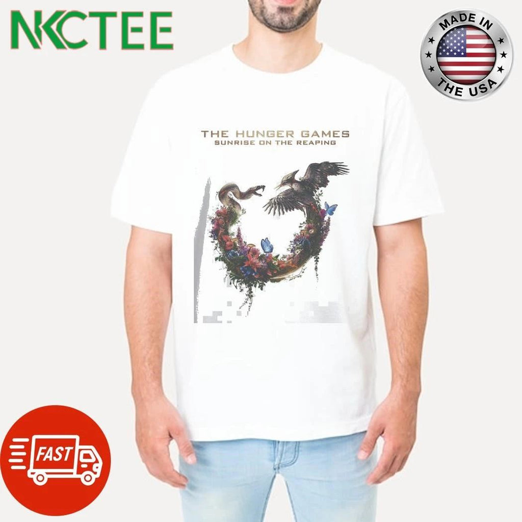 The Hunger Games Sunrise On The Reaping Logo Snake And Bird shirt Unisex T-shirt, Sweatshirt, Hoodie, Long Sleeve Tee - T-Shirt, Sweatshirt, Hoodie