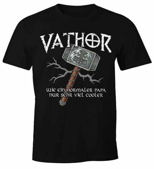 Mens T-Shirt Cool Dad Vathor Fun Shirt Saying Funny Thor Parody Gift Unisex T-shirt, Sweatshirt, Hoodie, Long Sleeve Tee - T-Shirt, Sweatshirt, Hoodie