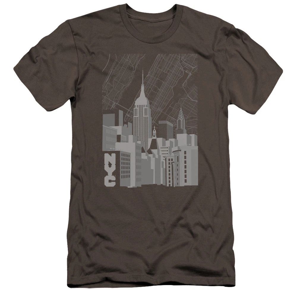 NEW YORK CITY MANHATTAN MONOCHROME Lic. Adult Men's Graphic Tee Shirt SM-5XL Unisex T-shirt, Sweatshirt, Hoodie, Long Sleeve Tee - T-Shirt, Sweatshirt, Hoodie