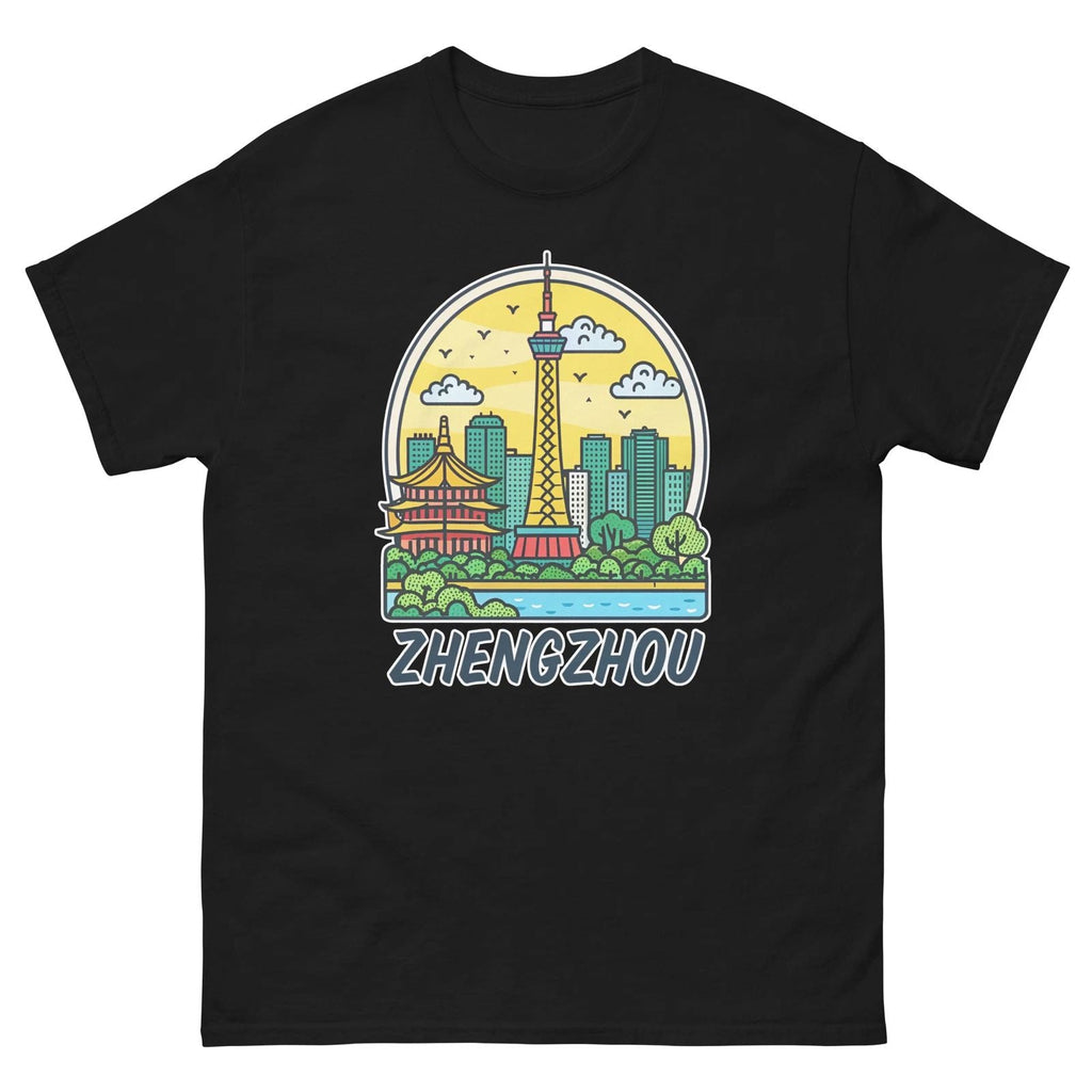 Zhengzhou World Travel Urban Area City T-Shirt Unisex T-shirt, Sweatshirt, Hoodie, Long Sleeve Tee - T-Shirt, Sweatshirt, Hoodie