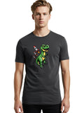 T-Rex-Rocket-2 Mens Graphic Tee, 100% Cotton, Casual Summer Wear Unisex T-shirt, Sweatshirt, Hoodie, Long Sleeve Tee - T-Shirt, Sweatshirt, Hoodie