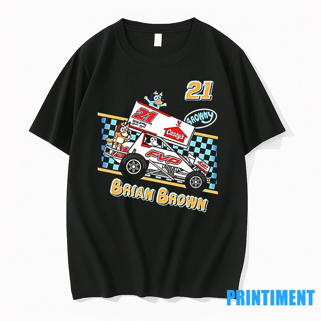 Bluey Brian Brown Caseys Fvp Racing 21 Tshirts Sweater Unisex T-shirt, Sweatshirt, Hoodie, Long Sleeve Tee - T-Shirt, Sweatshirt, Hoodie