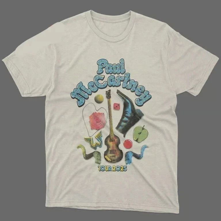 Paul McCartney Got Back Tour 2025 Merch Wings And Icon T-Shirt Gift for Fans All Unisex T-shirt, Sweatshirt, Hoodie, Long Sleeve Tee - T-Shirt, Sweatshirt, Hoodie