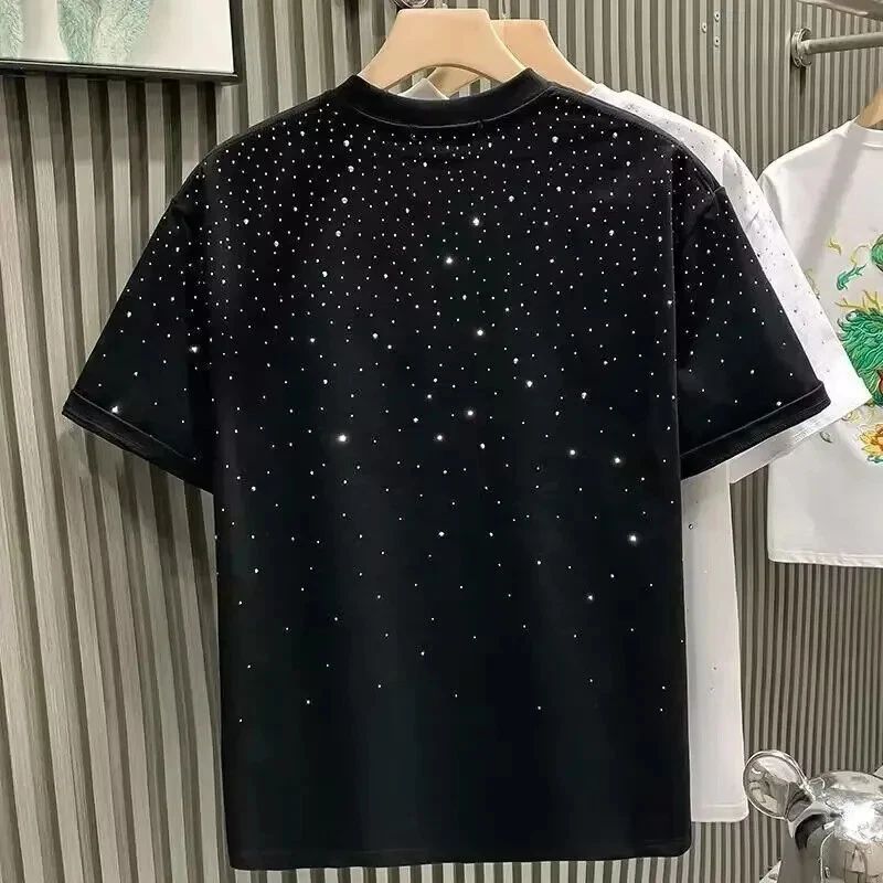 Mens Rhinestone T.Shirt unisex TShirt Partywear Polyester Shirt Streetwear Unisex T-shirt, Sweatshirt, Hoodie, Long Sleeve Tee - T-Shirt, Sweatshirt, Hoodie