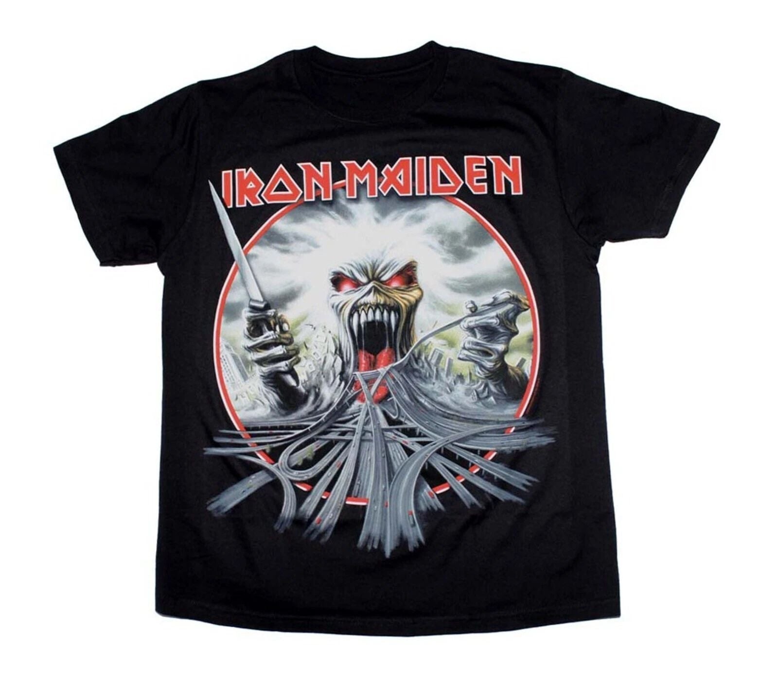 IRON MAIDEN cd lgo CALIFORNIA HIGHWAY Official SHIRT XXL 2X New trooper seventh Unisex T-shirt, Sweatshirt, Hoodie, Long Sleeve Tee - T-Shirt, Sweatshirt, Hoodie