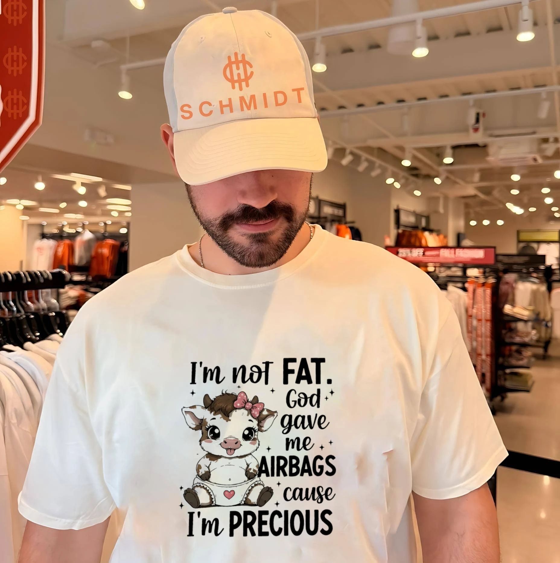 Im not fat God gave me airbags cause Im precious cartoon cow shirt Unisex T-shirt, Sweatshirt, Hoodie, Long Sleeve Tee - T-Shirt, Sweatshirt, Hoodie