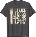 I Like Guns Dogs and Maybe 3 People Dog & Gun Lover T-Shirt Unisex T-shirt, Sweatshirt, Hoodie, Long Sleeve Tee - T-Shirt, Sweatshirt, Hoodie