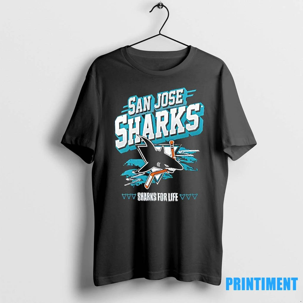 San Jose Sharks Sharks For Life Logo Tshirts Sweater Unisex T-shirt, Sweatshirt, Hoodie, Long Sleeve Tee - T-Shirt, Sweatshirt, Hoodie