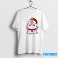 Unicorn Cute Pink With Scarf Heart Christmas Tshirts Sweater Unisex T-shirt, Sweatshirt, Hoodie, Long Sleeve Tee - T-Shirt, Sweatshirt, Hoodie