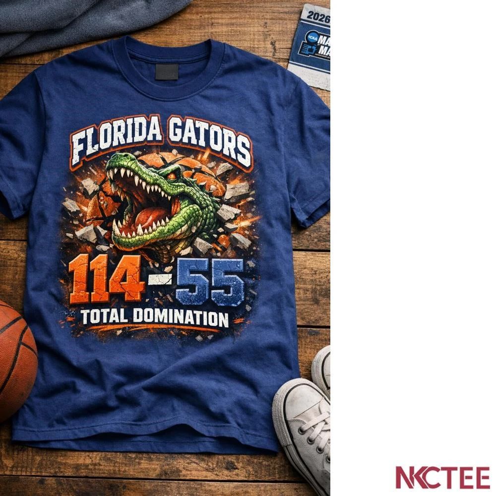 NKCtees Florida Gators 114-55 Prairie View A&M Panthers basketball 2026 NCAA Tournament Total Domination shirt - T-Shirt, Sweatshirt, Hoodie