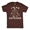 Mens Funny T Shirts Im An Outsider Sarcastic Bigfoot Graphic Novelty Tee for Men Unisex T-shirt, Sweatshirt, Hoodie, Long Sleeve Tee - T-Shirt, Sweatshirt, Hoodie