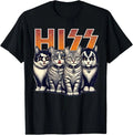 Hiss Funny Cats Kittens Rock Rockin Birthday Gifts Idea T-Shirt Unisex T-shirt, Sweatshirt, Hoodie, Long Sleeve Tee - T-Shirt, Sweatshirt, Hoodie