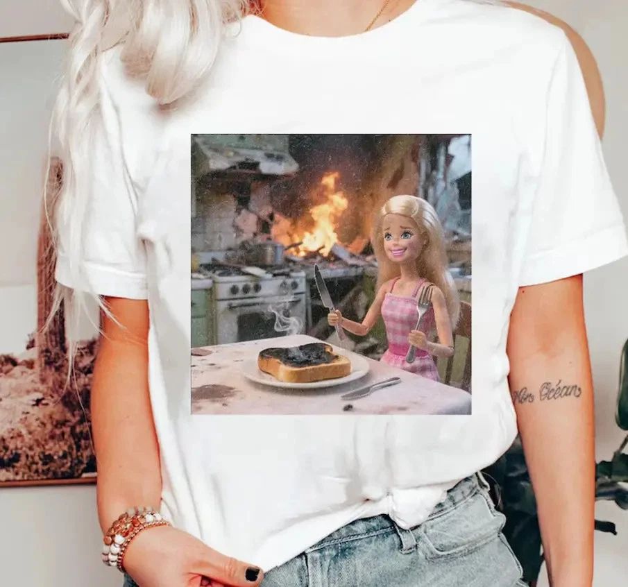 Distressed Doll Face Meme Shirt, Trendy Tee, Weird Shirt, Fun Unique Doll Shirt Unisex T-shirt, Sweatshirt, Hoodie, Long Sleeve Tee - T-Shirt, Sweatshirt, Hoodie