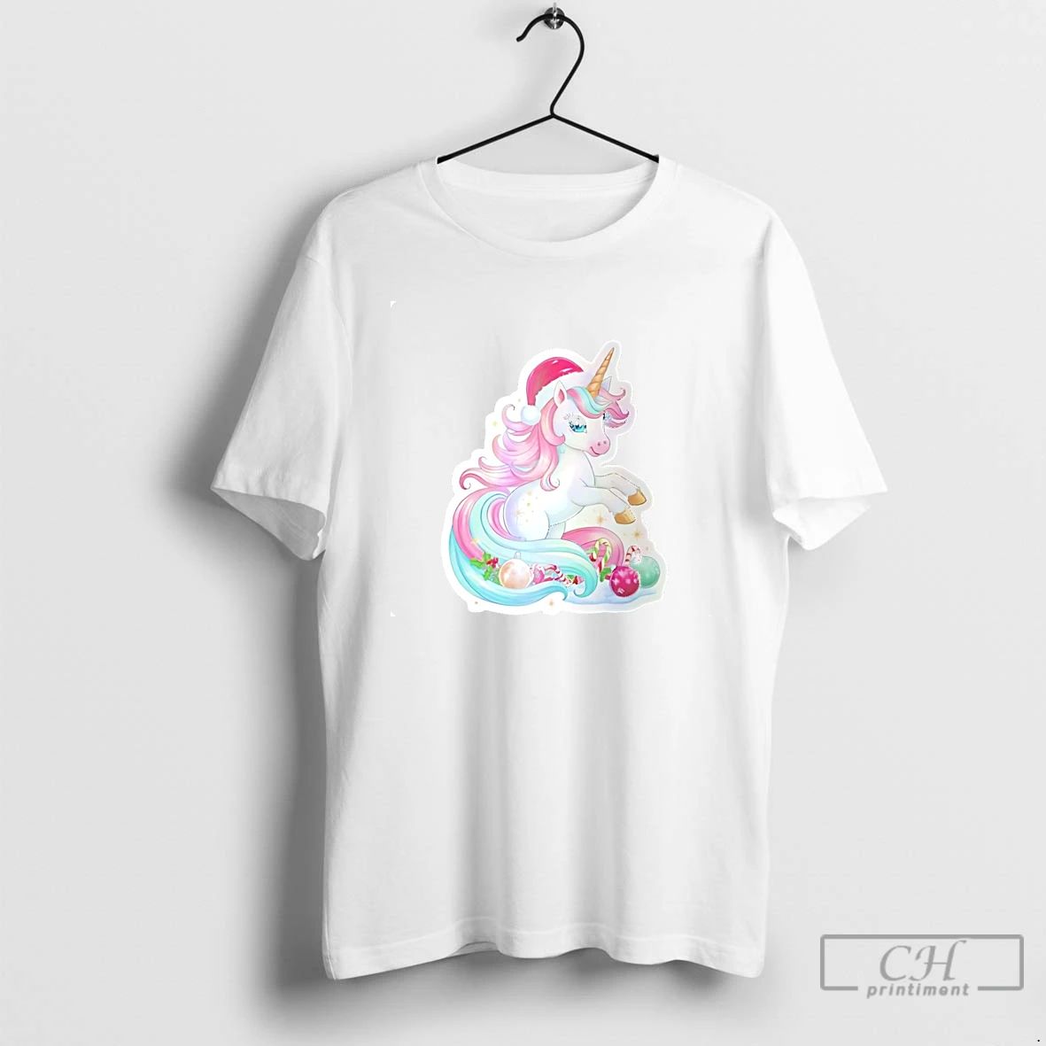 Classic Unicorn Pastel Pink Christmas T Shirts Unisex T-shirt, Sweatshirt, Hoodie, Long Sleeve Tee - T-Shirt, Sweatshirt, Hoodie