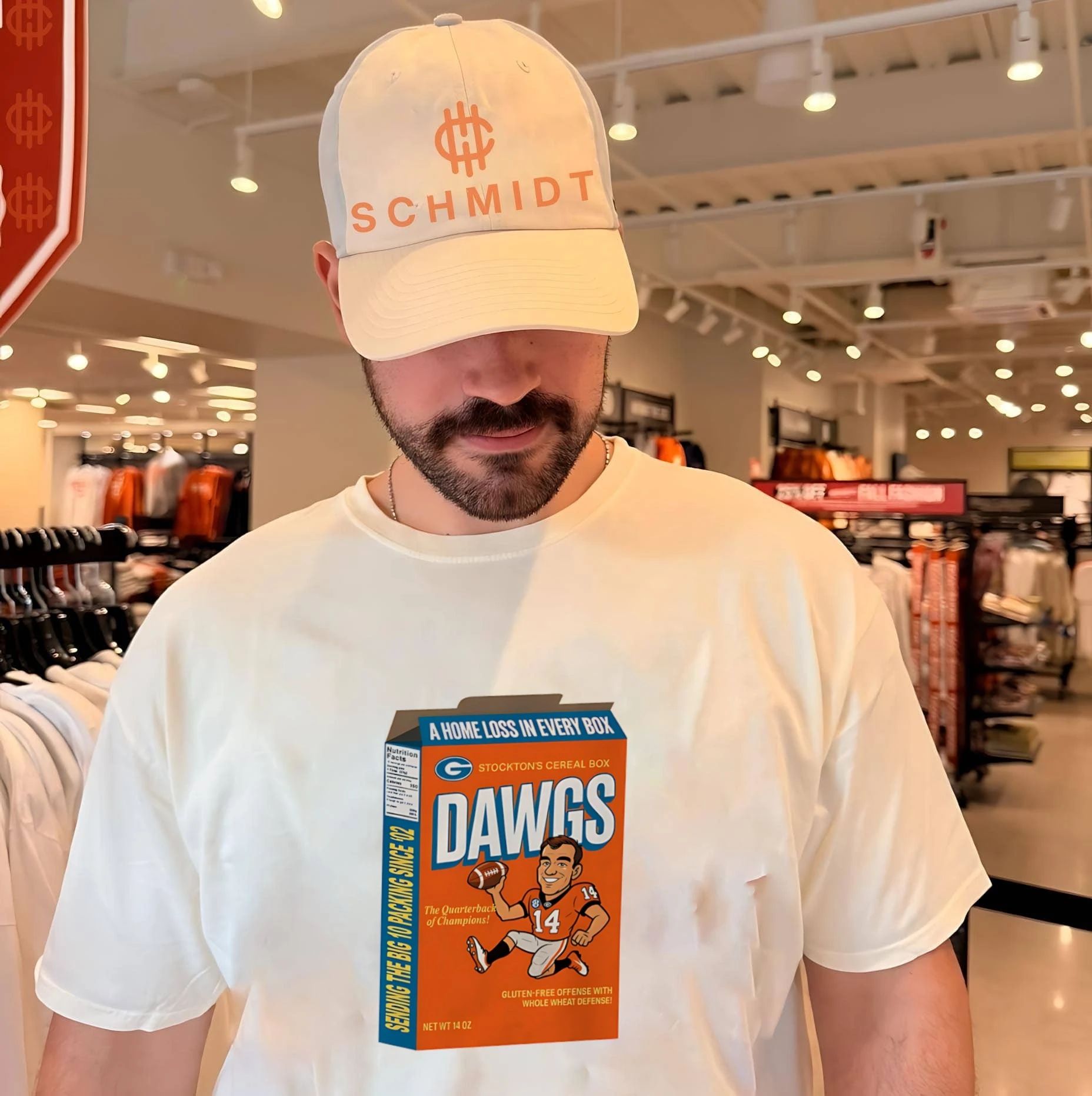 Georgia Bulldogs Stocktons Cereal Box Dawgs illustrated shirt Unisex T-shirt, Sweatshirt, Hoodie, Long Sleeve Tee - T-Shirt, Sweatshirt, Hoodie