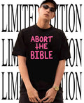 Abort the Bible inverted cross tee Unisex T-shirt, Sweatshirt, Hoodie, Long Sleeve Tee - T-Shirt, Sweatshirt, Hoodie