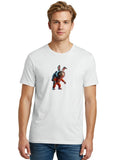 Astronaut-Rabbit Mens Graphic Tee, 100% Cotton, Casual Summer Wear Unisex T-shirt, Sweatshirt, Hoodie, Long Sleeve Tee - T-Shirt, Sweatshirt, Hoodie