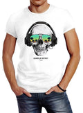 Mens T-Shirt Skull Headphones Music Party Skull Sunglasses Skull Unisex T-shirt, Sweatshirt, Hoodie, Long Sleeve Tee - T-Shirt, Sweatshirt, Hoodie
