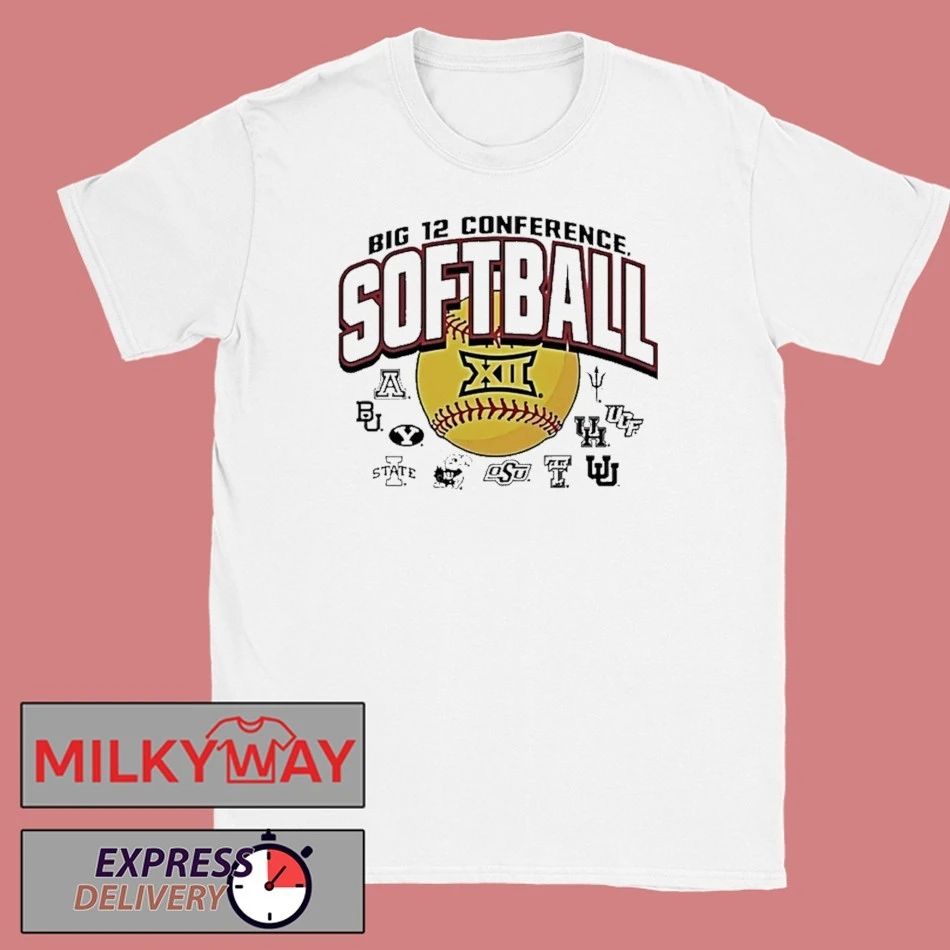 2026 Big 12 Conference Softball Logos Shirts Unisex T-shirt, Sweatshirt, Hoodie, Long Sleeve Tee - T-Shirt, Sweatshirt, Hoodie