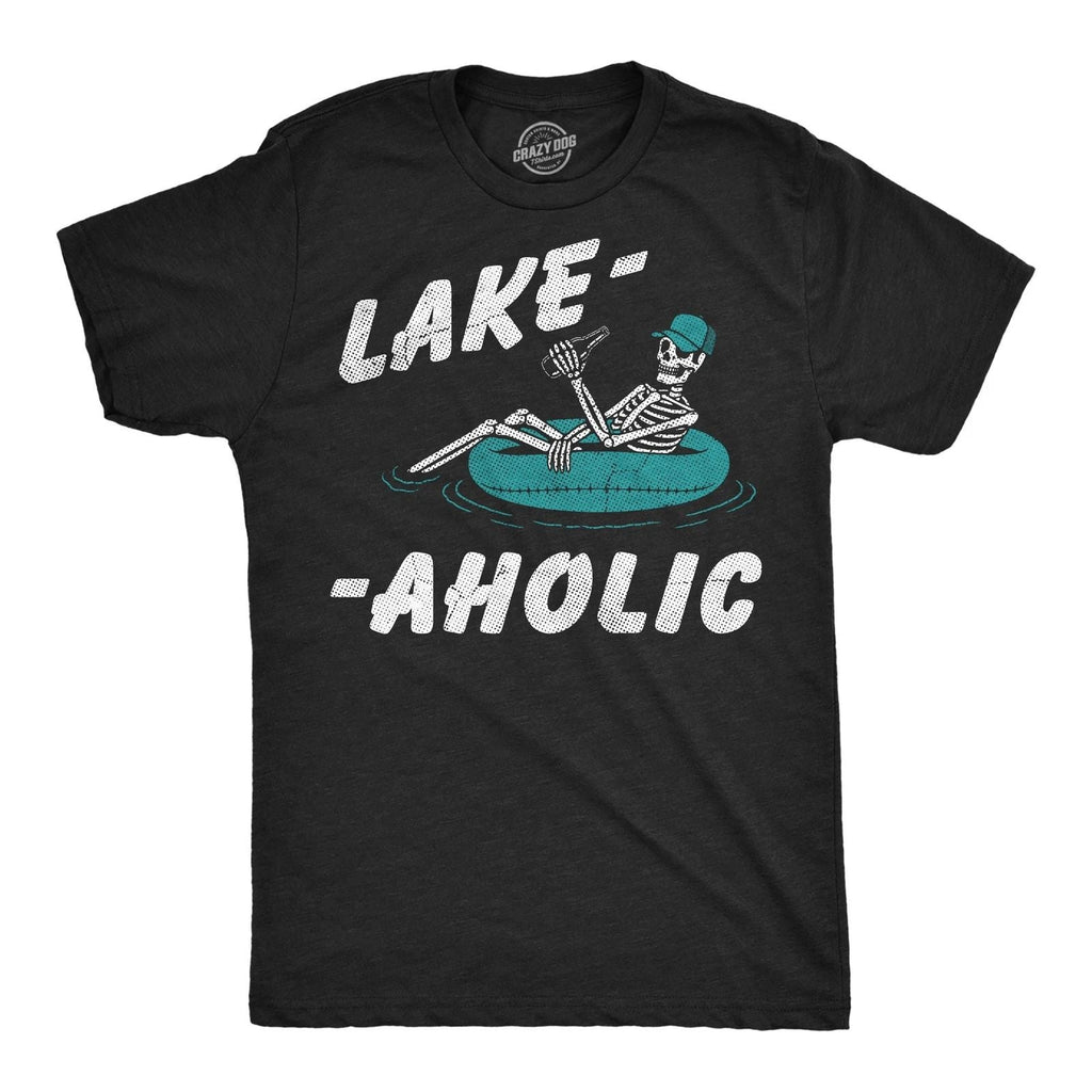 Mens Funny T Shirts Lake Aholic Sarcastic Vacation Graphic Novelty Tee for Men Unisex T-shirt, Sweatshirt, Hoodie, Long Sleeve Tee - T-Shirt, Sweatshirt, Hoodie