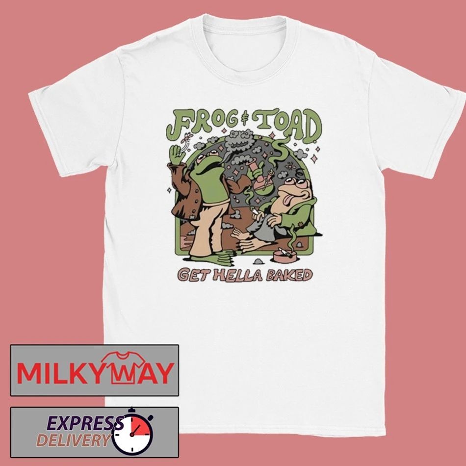 Frog and Toad Get Hella Baked Shirt Unisex T-shirt, Sweatshirt, Hoodie, Long Sleeve Tee - T-Shirt, Sweatshirt, Hoodie