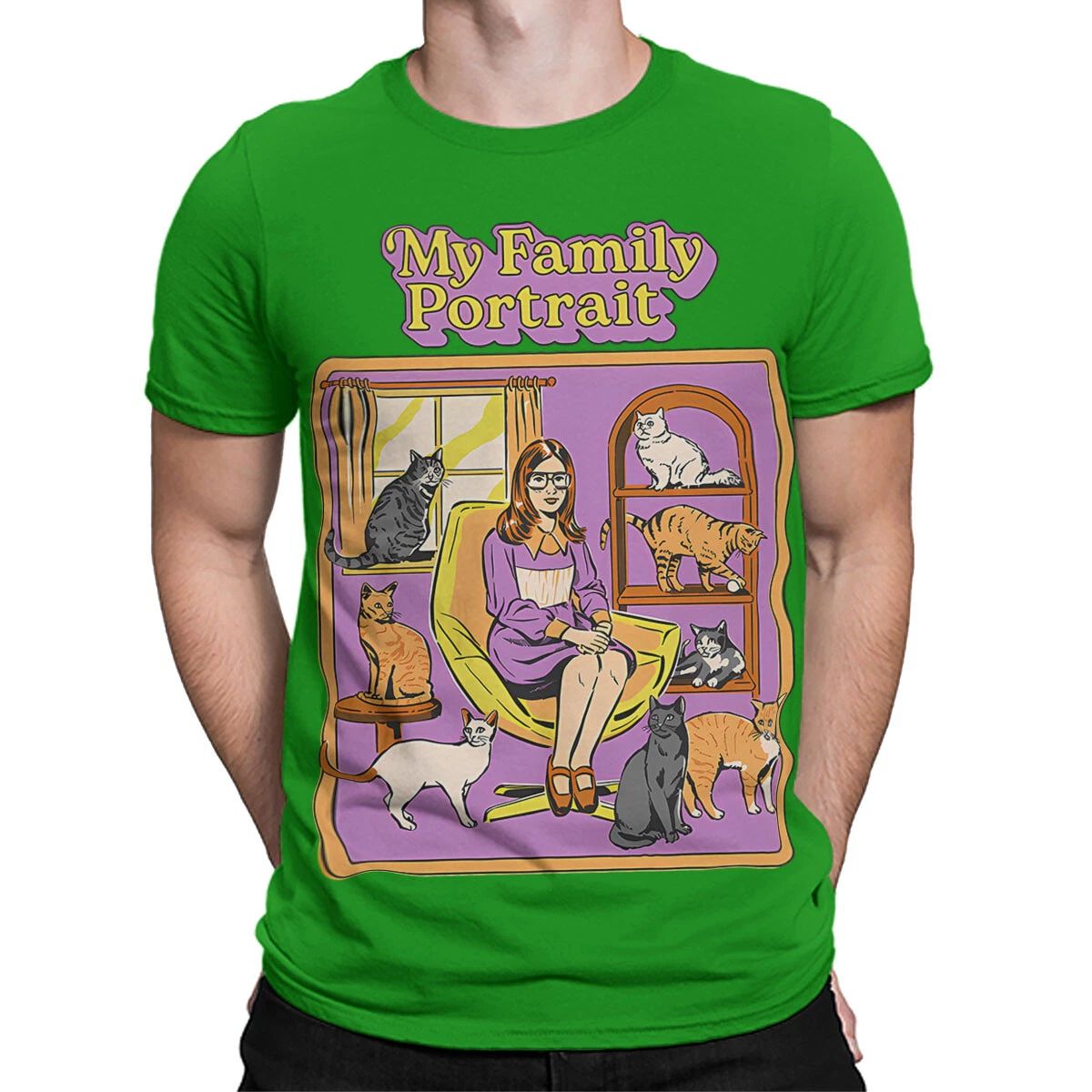My Family Portrait 80s Fun Family Themed T Shirt #SR#T433 Unisex T-shirt, Sweatshirt, Hoodie, Long Sleeve Tee - T-Shirt, Sweatshirt, Hoodie