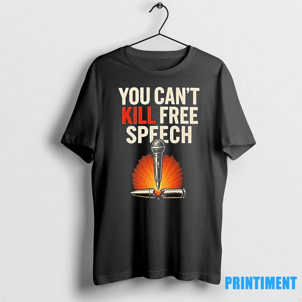 Charlie Kirk Free Speech Cannot Be Killed Tshirts Sweater Unisex T-shirt, Sweatshirt, Hoodie, Long Sleeve Tee - T-Shirt, Sweatshirt, Hoodie
