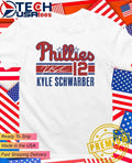 Philadelphia Phillies Baseball Kyle Schwarber No. 12 signature shirt Unisex T-shirt, Sweatshirt, Hoodie, Long Sleeve Tee - T-Shirt, Sweatshirt, Hoodie