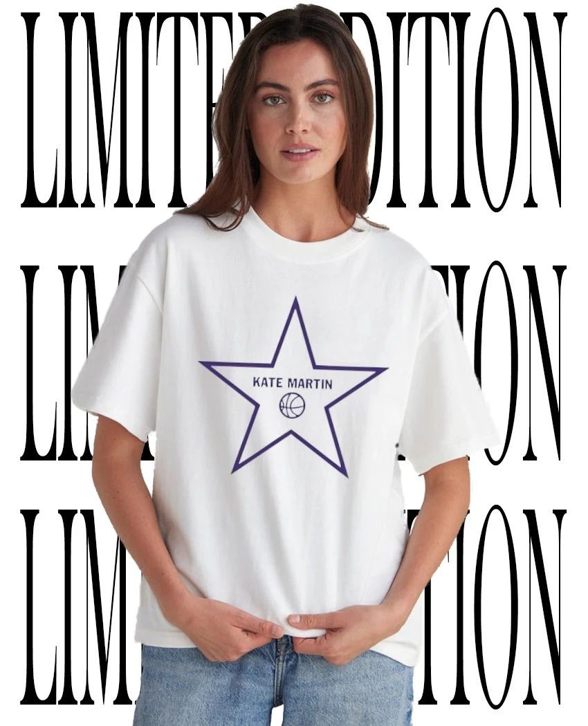 Kate Martin Basketball Star logo shirt Unisex T-shirt, Sweatshirt, Hoodie, Long Sleeve Tee - T-Shirt, Sweatshirt, Hoodie