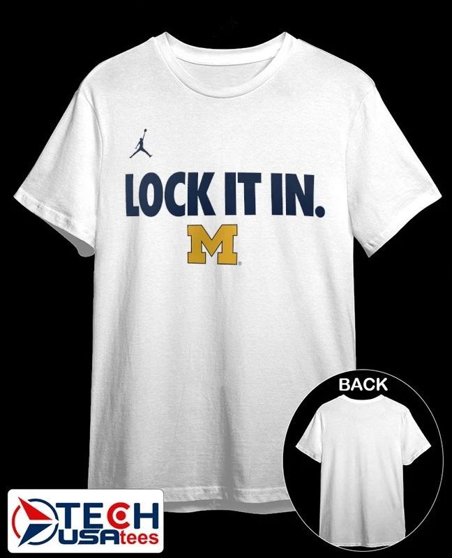 Lock it in Michigan Wolverines 2026 On-Court Bench shirt Unisex T-shirt, Sweatshirt, Hoodie, Long Sleeve Tee - T-Shirt, Sweatshirt, Hoodie