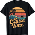 Retro On Cruise Time Summer Vacation Outfits For Women Men T-shirt Sweartshirt Unisex T-shirt, Sweatshirt, Hoodie, Long Sleeve Tee - T-Shirt, Sweatshirt, Hoodie