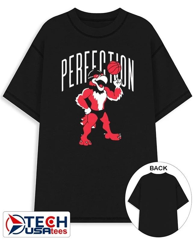 Perfection OH Miami RedHawks Basketball mascot shirt Unisex T-shirt, Sweatshirt, Hoodie, Long Sleeve Tee - T-Shirt, Sweatshirt, Hoodie