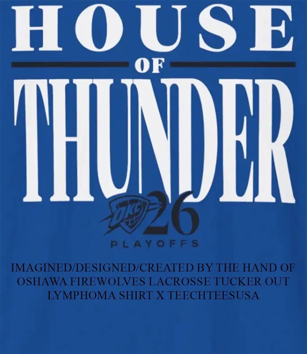 OKC Thunder Game 1 2026 Playoffs House of Thunder shirt Unisex T-shirt, Sweatshirt, Hoodie, Long Sleeve Tee - T-Shirt, Sweatshirt, Hoodie