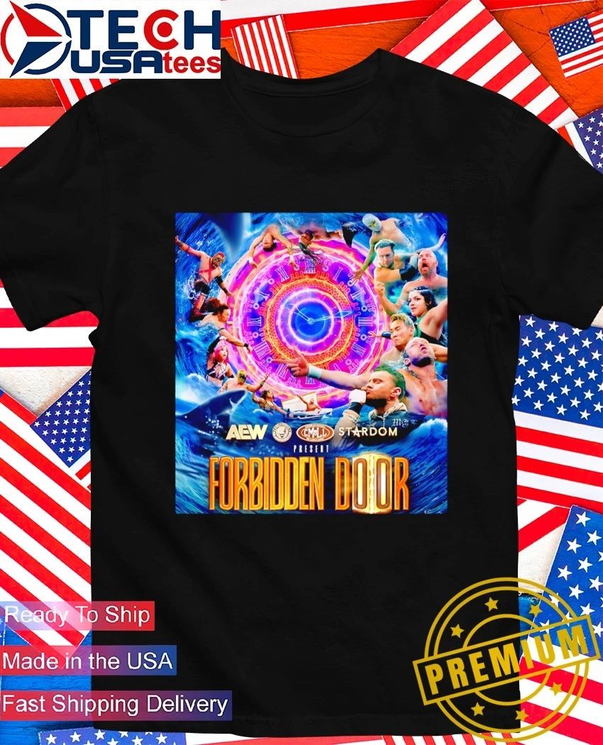 AEW PPV Forbidden Door shirt Unisex T-shirt, Sweatshirt, Hoodie, Long Sleeve Tee - T-Shirt, Sweatshirt, Hoodie