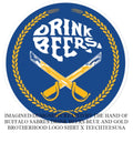 Buffalo Sabres Drink Beers Blue and Gold Brotherhood logo shirt Unisex T-shirt, Sweatshirt, Hoodie, Long Sleeve Tee - T-Shirt, Sweatshirt, Hoodie