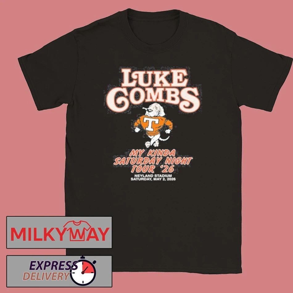 May 2 2026 Luke Combs WHITE T-Shirt University Of Tennessee TOUR shirt Unisex T-shirt, Sweatshirt, Hoodie, Long Sleeve Tee - T-Shirt, Sweatshirt, Hoodie