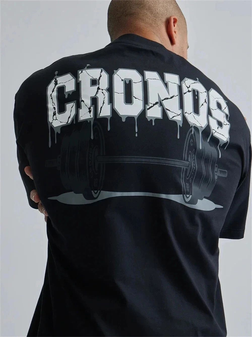 Men's Oversized Cotton Gym Training Sportswear Tshirt Fitness Bodybuilding Unisex T-shirt, Sweatshirt, Hoodie, Long Sleeve Tee - T-Shirt, Sweatshirt, Hoodie