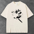 Unisex Cat Cigarette Oversized T Shirt Cream Y2K Casual Streetwear S-2XL Unisex T-shirt, Sweatshirt, Hoodie, Long Sleeve Tee - T-Shirt, Sweatshirt, Hoodie