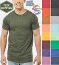 Mens Heathered Tee Soft Blended Fine Jersey Reactive Dyed T-Shirt XS-5XL NEW! Unisex T-shirt, Sweatshirt, Hoodie, Long Sleeve Tee - T-Shirt, Sweatshirt, Hoodie