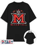 Miami RedHawks Basketball Big M logo shirt Unisex T-shirt, Sweatshirt, Hoodie, Long Sleeve Tee - T-Shirt, Sweatshirt, Hoodie
