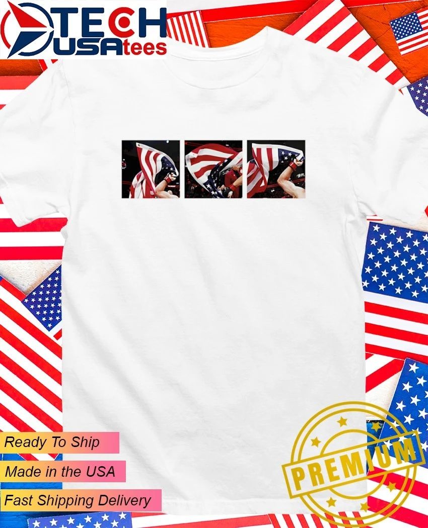 Americana Feat. UFC Freedom 250 Waving Flag shirt Unisex T-shirt, Sweatshirt, Hoodie, Long Sleeve Tee - T-Shirt, Sweatshirt, Hoodie