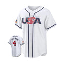 Custom USA Baseball Jersey Personalized Name Number Button Front Shirt S-5XL Unisex T-shirt, Sweatshirt, Hoodie, Long Sleeve Tee - T-Shirt, Sweatshirt, Hoodie