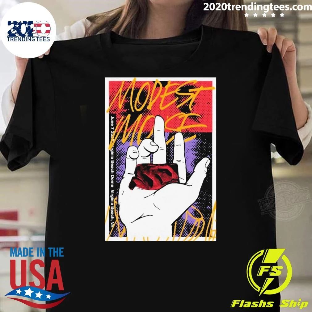 Modest Mouse June 7 2026, Virginia Beach VA Shirt Unisex T-shirt, Sweatshirt, Hoodie, Long Sleeve Tee - T-Shirt, Sweatshirt, Hoodie