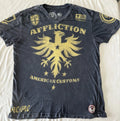 Vintage Y2K Affliction American Customs T Shirt Distressed Black Mens XL (527) Unisex T-shirt, Sweatshirt, Hoodie, Long Sleeve Tee - T-Shirt, Sweatshirt, Hoodie