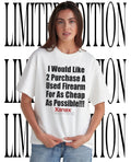 I would like 2 purchase a used firearm shirt Unisex T-shirt, Sweatshirt, Hoodie, Long Sleeve Tee - T-Shirt, Sweatshirt, Hoodie