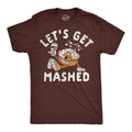 Mens Funny T Shirts Lets Get Mashed Sarcastic Thanksgiving Dinner Graphic Unisex T-shirt, Sweatshirt, Hoodie, Long Sleeve Tee - T-Shirt, Sweatshirt, Hoodie