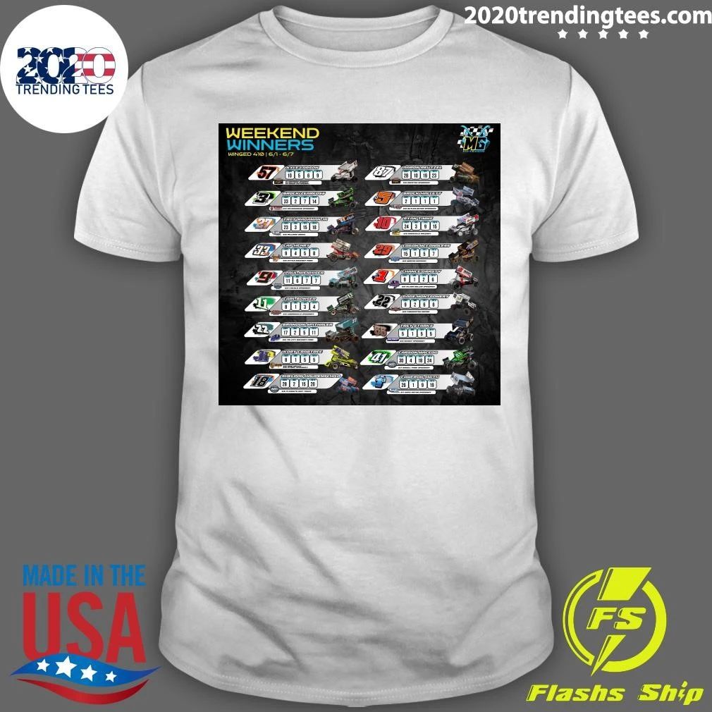 Weekend Winged 410 Winners June 1  6, 2026 Shirt Unisex T-shirt, Sweatshirt, Hoodie, Long Sleeve Tee - T-Shirt, Sweatshirt, Hoodie